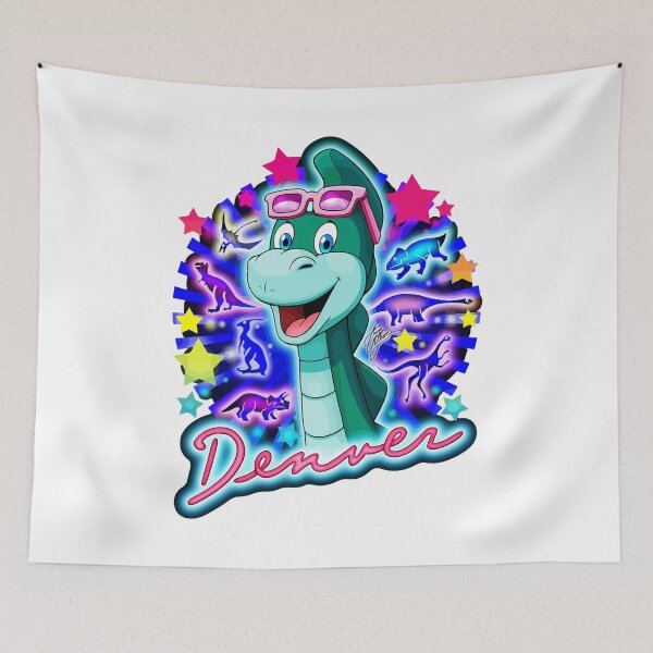 Item preview, Endowed Beauty Dino Cera Good Denver The Last Saur Neon Retro designed and sold by BulldogRodrigue.