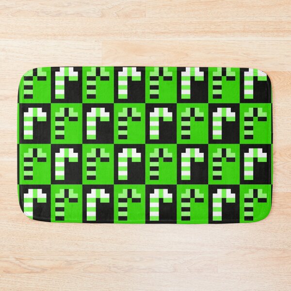 Item preview, Cute Little Pixel Candy Canes, Green and Black designed and sold by rin3d .