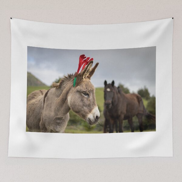 Item preview, Christmas season, donkey with decoration, funny and cute animal. designed and sold by AylaHarbich.