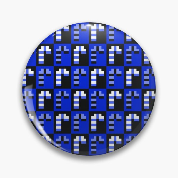 Item preview, Cute Little Pixel Candy Canes, Blue and Black designed and sold by rin3d .