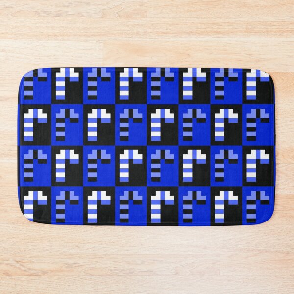 Item preview, Cute Little Pixel Candy Canes, Blue and Black designed and sold by rin3d .