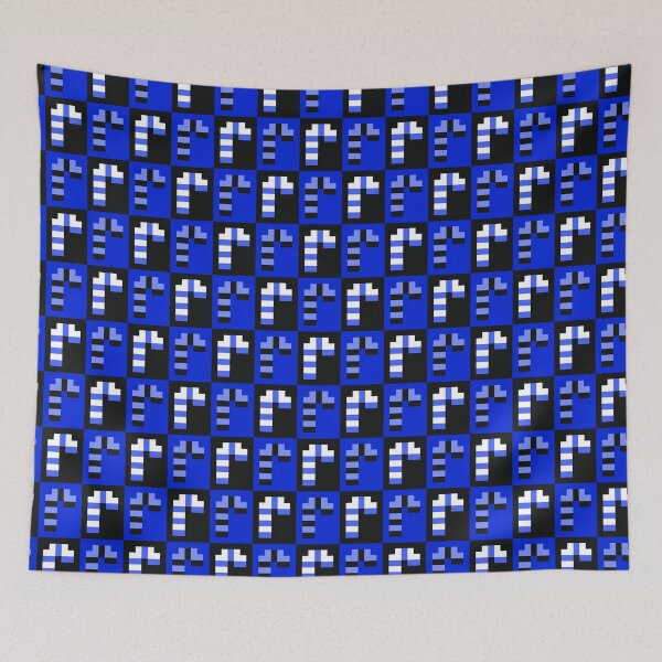 Item preview, Cute Little Pixel Candy Canes, Blue and Black designed and sold by rin3d .