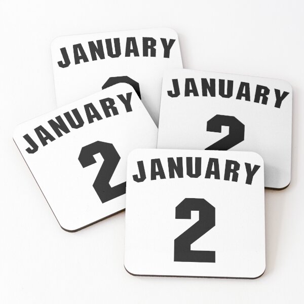 Item preview, Date of birth 2 January birthday gift sport design designed and sold by Panya-Design.