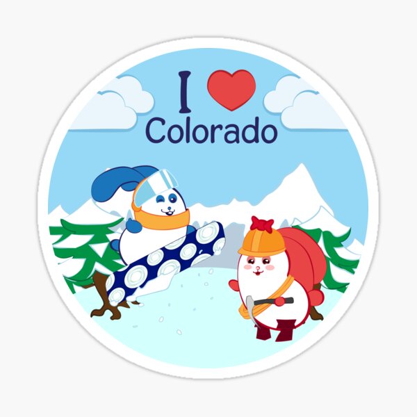 Ernest and Coraline | I love Colorado Sticker