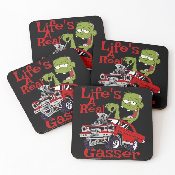 Item preview, Hot Rod Gasser Cartoon Outlaw Drag Racing Blown Street Car designed and sold by CharJens.