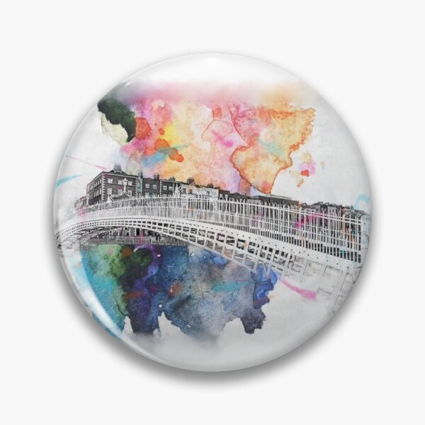 Item preview, Halfpenny Bridge, Dublin - Irish Landmarks designed and sold by calmwithkatrina.