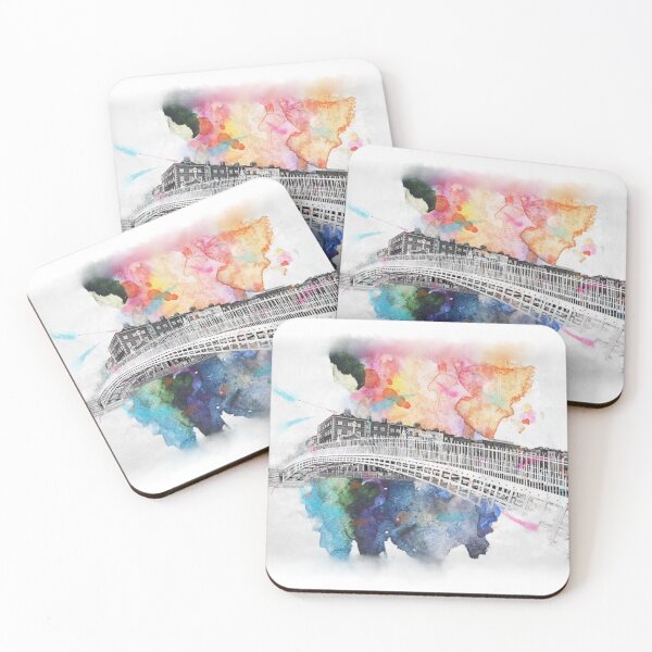 Item preview, Halfpenny Bridge, Dublin - Irish Landmarks designed and sold by calmwithkatrina.