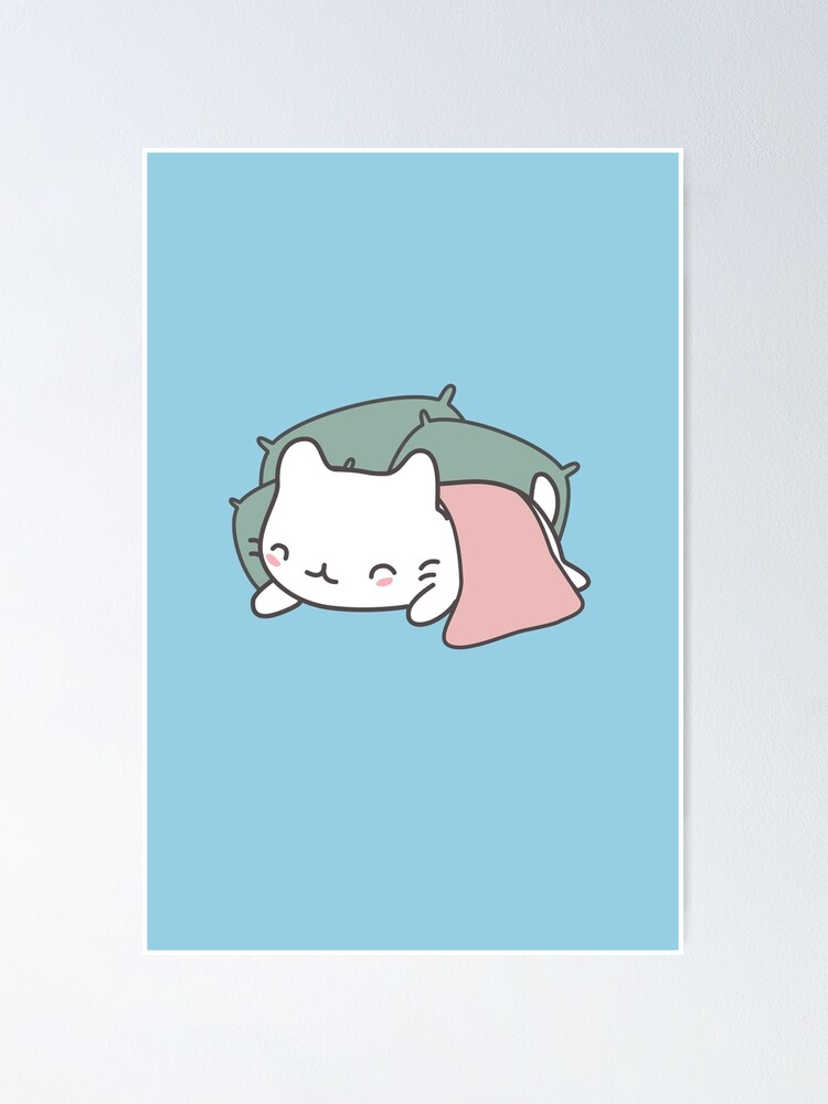 Kawaii and cute lazy cat