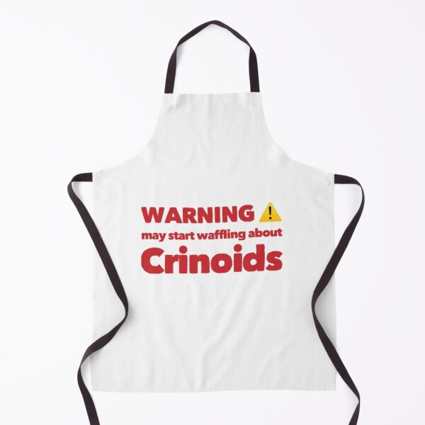 Item preview,   warning crinoids waffle - funny geological sayings designed and sold by 1andydesign.