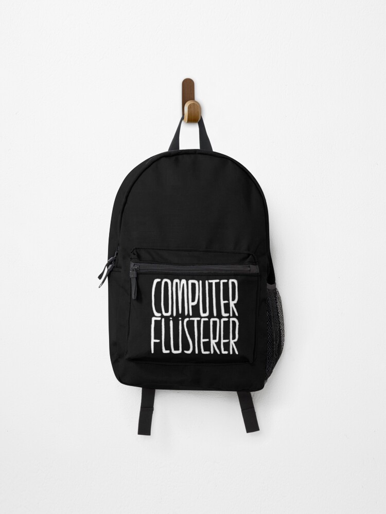 Thumbnail 1 of 3, Backpack, German, Computerflüsterer, Informatiker, Programmierer designed and sold by badlydrawnbabe.