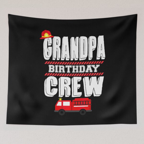 Item preview, Pride Work Grandpa Birthday Crew Fire Truck Fireman Party designed and sold by CHTankdesign.