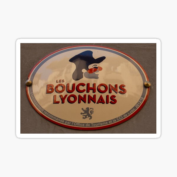 Bouchon Lyonnais sign Sticker