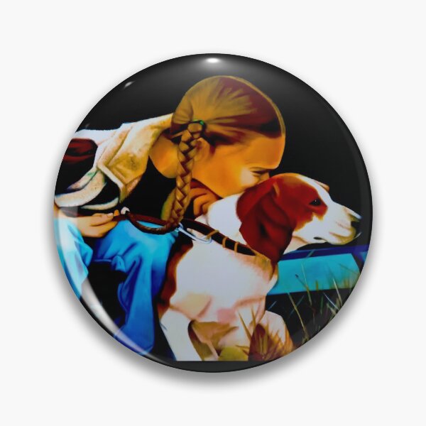 Item preview, A Girl And Her Dog - Colombian Art designed and sold by alabca.