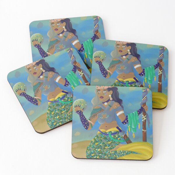 Item preview, Mermaid Lady Oil Painting designed and sold by luckyboyart.