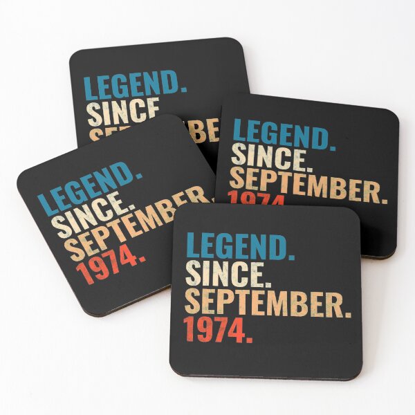 Item preview, Legend Since September 1974 Retro Vintage designed and sold by Teelogic.