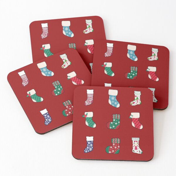 Item preview, Christmas Stockings Stickers designed and sold by SYNTASTIC.
