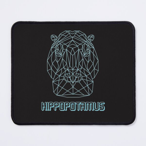 Item preview, geometric hippopotamus designed and sold by capotees.