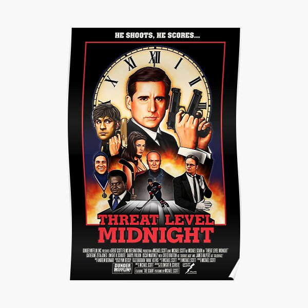 Vintage Threat Level Midnight Poster