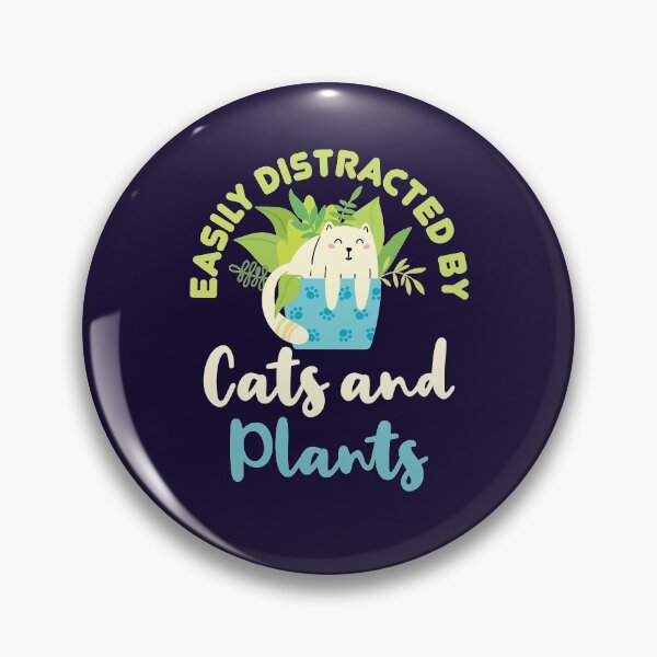 Item preview, Easily Distracted by Cats and Plants designed and sold by jaygo.