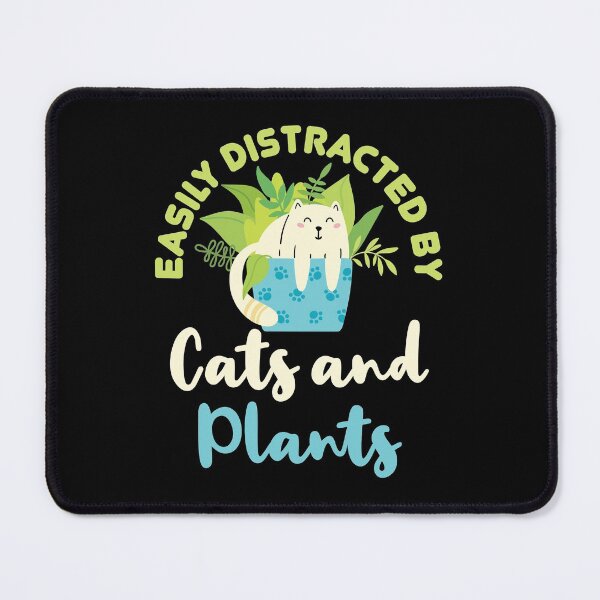 Item preview, Easily Distracted by Cats and Plants designed and sold by jaygo.