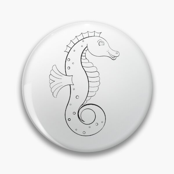 Item preview,  Color Your Own Seahorse designed and sold by GrandpaH.