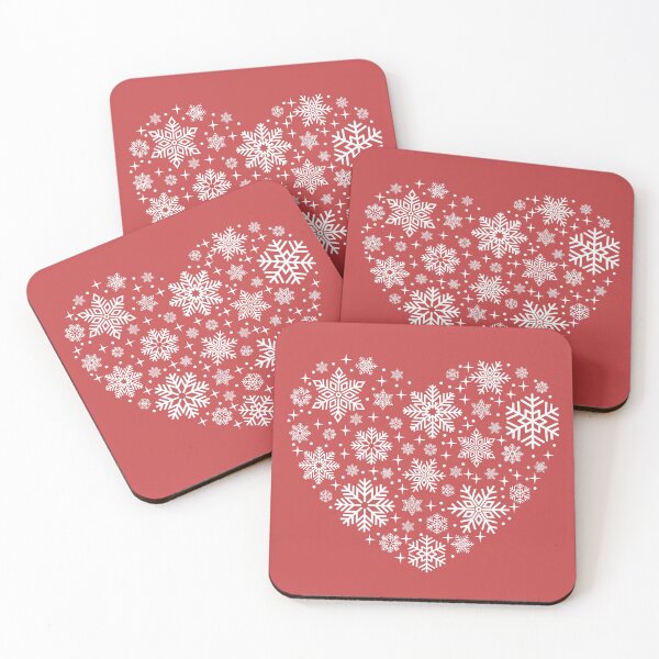 Item preview, Corazón de copo de nieve designed and sold by Happy Puppy Print On Demand.