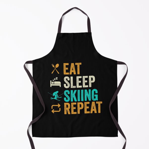 Item preview, Eat Sleep Skiing Repeat | Funny Winter Extreme Sports Skier Quote designed and sold by thecooltable.