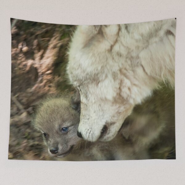 Item preview, Arctic Wolf And Pups designed and sold by WolvesOnly.