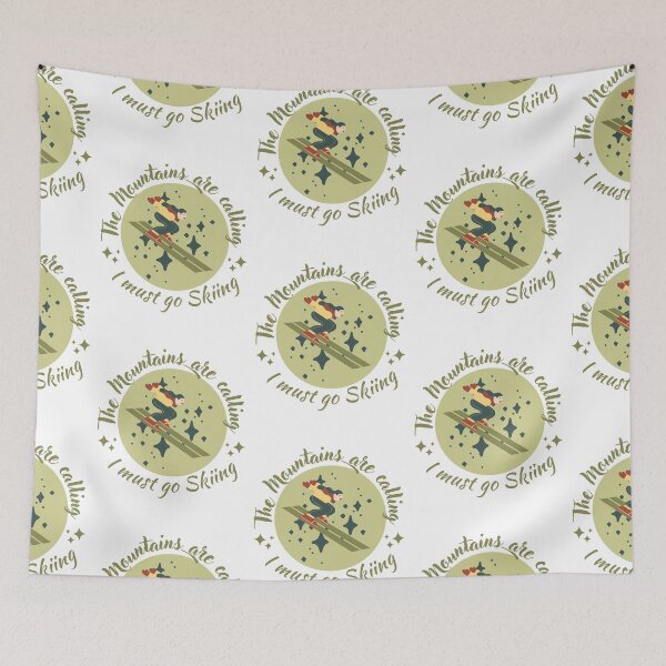 Item preview, The mountains are calling I must go skiing designed and sold by designerpriti.