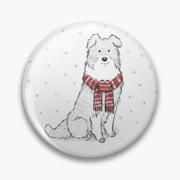 Item preview, Snow Collie Loves You designed and sold by Elspeth Rose Design.