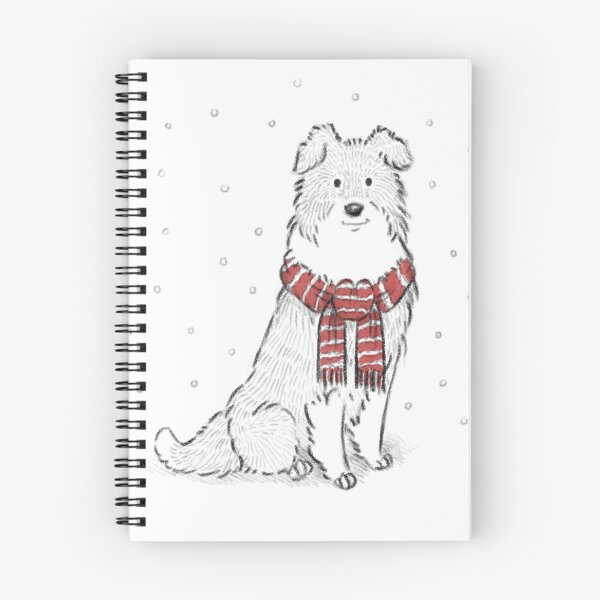Item preview, Snow Collie Loves You designed and sold by Elspeth Rose Design.