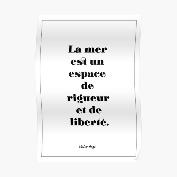 Posters Sur Le Theme Victor Hugo Quote Redbubble