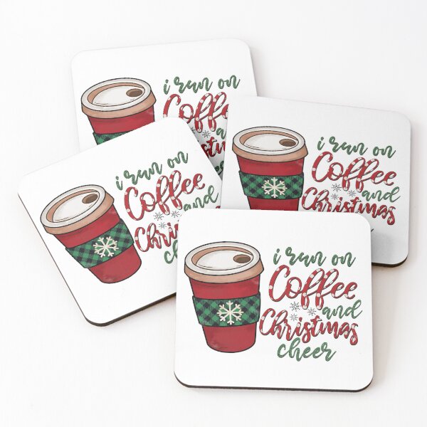Item preview, I Run On Coffee and Christmas Cheer - Christmas - Holiday - Winter designed and sold by Hpabedi.