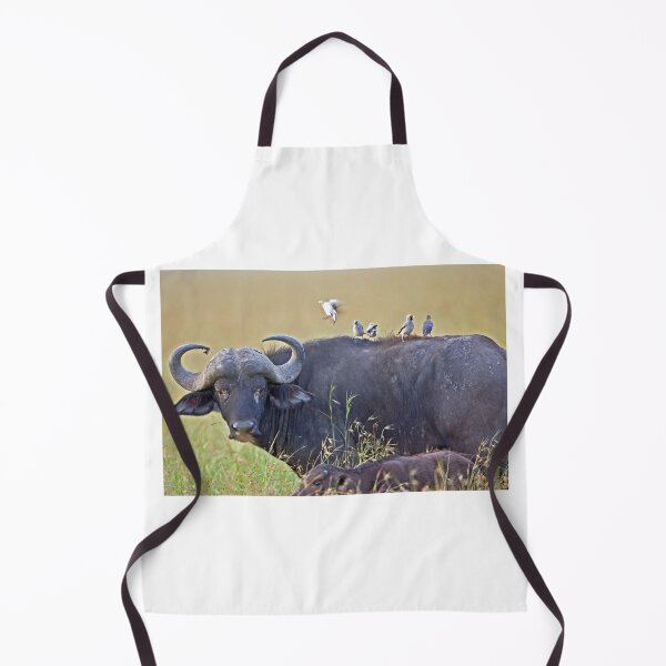 Item preview, Cape Buffalo with Red Billed-Oxpecker designed and sold by DocSaunders.