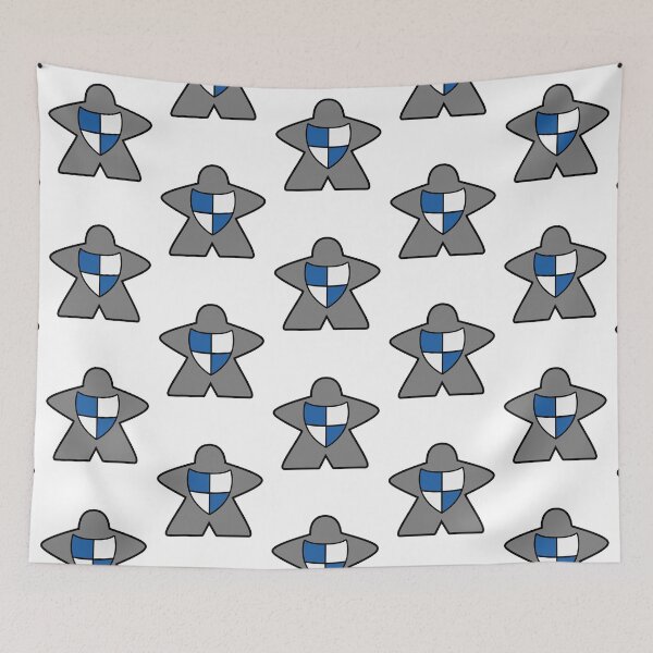 Item preview, Grey Meeple with shield designed and sold by Sky-99.