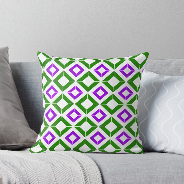 Item preview, Abstract geometric pattern - purple and green. designed and sold by K.S ART.