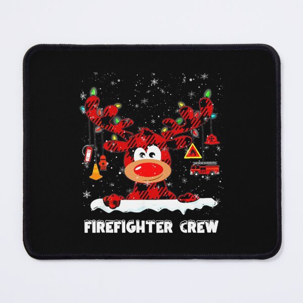Item preview, Pride Work Reindeer Merry Christmas Firefighter Fireman Plaid Retro designed and sold by UTVankdesign.