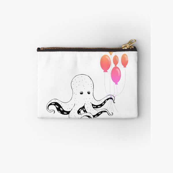 Item preview, Octopus With Balloons - Cute Octopus designed and sold by mewsis.