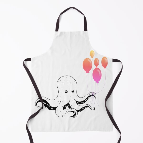 Item preview, Octopus With Balloons - Cute Octopus designed and sold by mewsis.