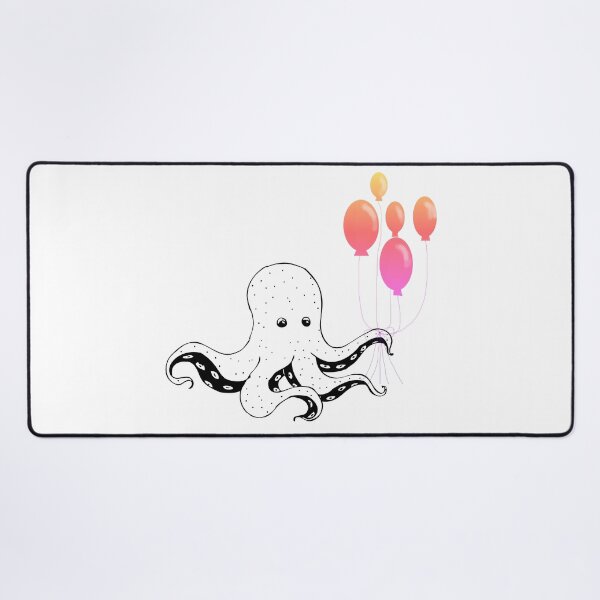Item preview, Octopus With Balloons - Cute Octopus designed and sold by mewsis.