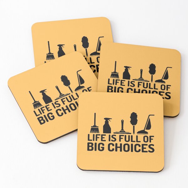Item preview, Life is Full of Big Choices Novelty Cleaning Lady Janitor Fun designed and sold by SavvyCleaner.