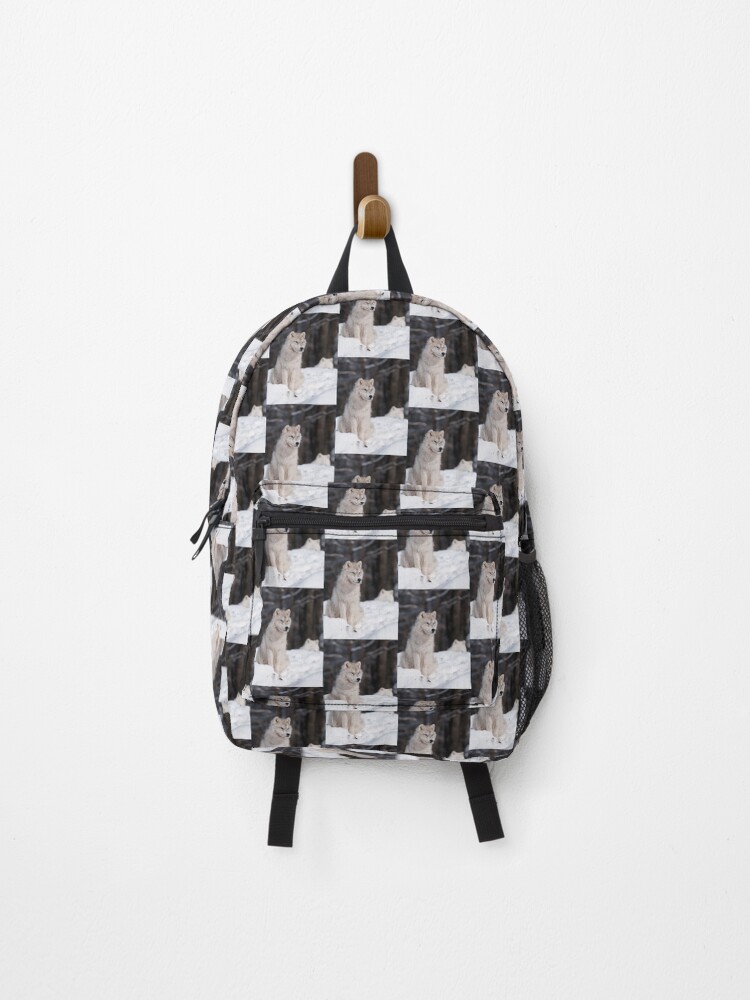 Thumbnail 1 von 3, Rucksack, Arctic Wolf Pup designt und verkauft von WolvesOnly.