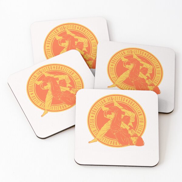Item preview, Orange Brazilian Jiu Jitsu, BJJ, Jiu-jitsu Fighting design for fans designed and sold by Click-Like.
