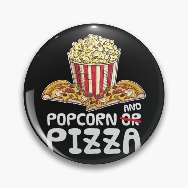 Item preview, Popcorn and pizza movie funny designed and sold by ClamenTaon.