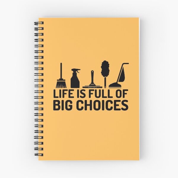 Item preview, Life is Full of Big Choices Novelty Cleaning Lady Janitor Fun designed and sold by SavvyCleaner.
