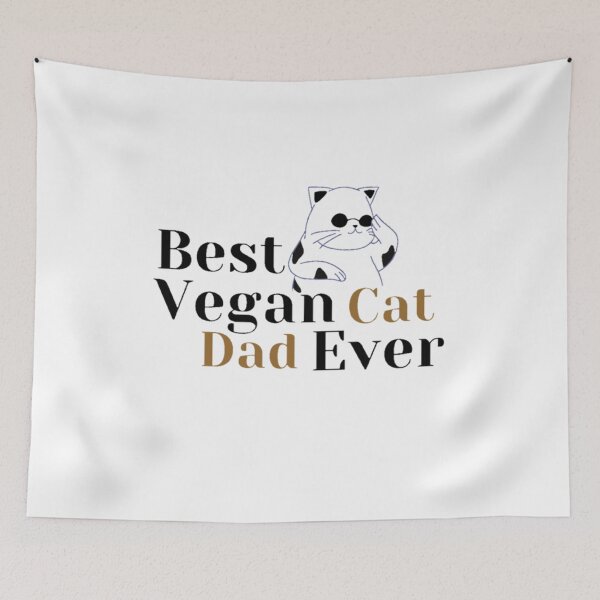 Item preview, Best Vegan Cat Dad Ever , cat lovers, funny cat designed and sold by Special-Art1.