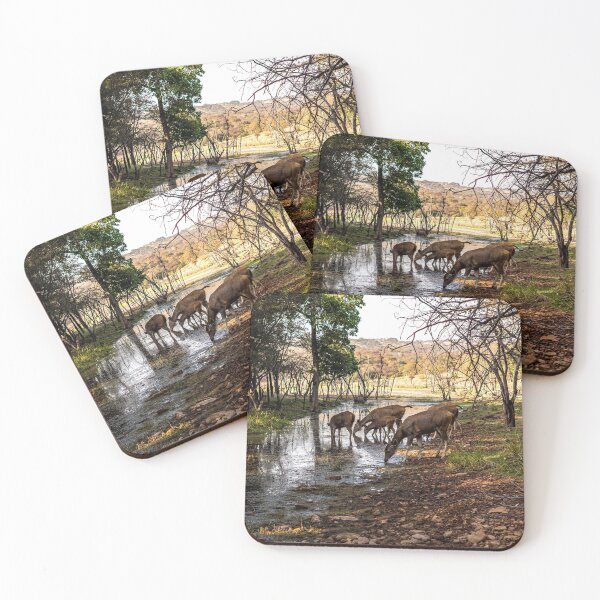 Item preview, Sambar deer at a waterhole designed and sold by Pravine Chester.