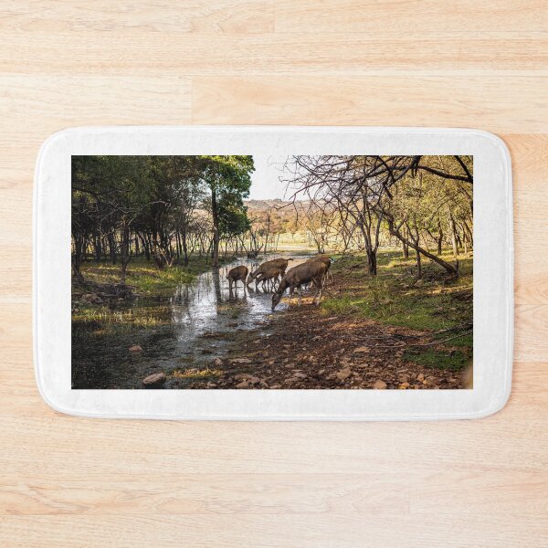 Item preview, Sambar deer at a waterhole designed and sold by Pravine Chester.