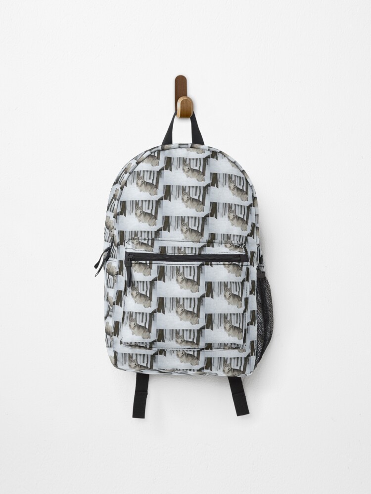Thumbnail 1 of 3, Backpack, Timber Wolf designed and sold by WolvesOnly.