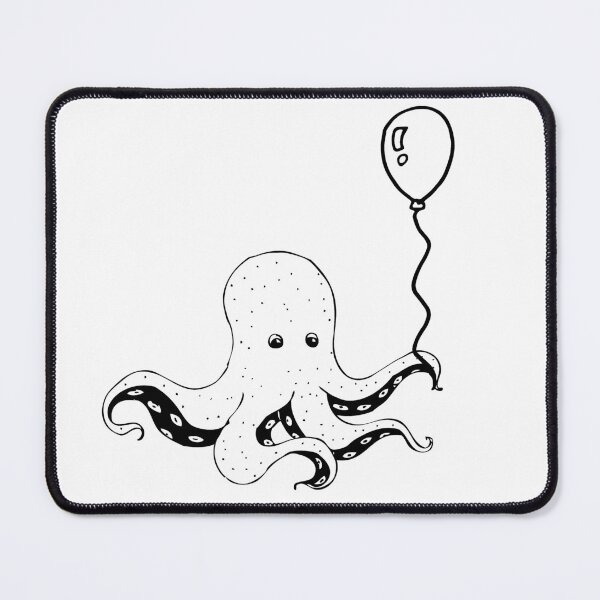 Item preview, Octopus With Balloon - Cute Octopus designed and sold by mewsis.